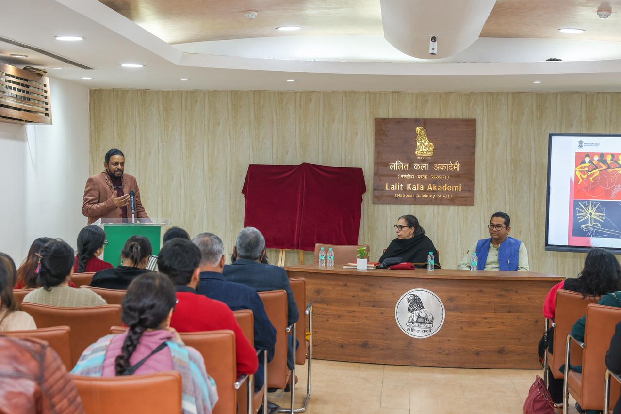 Arpana with Secretary and Deputy Secretary LKA