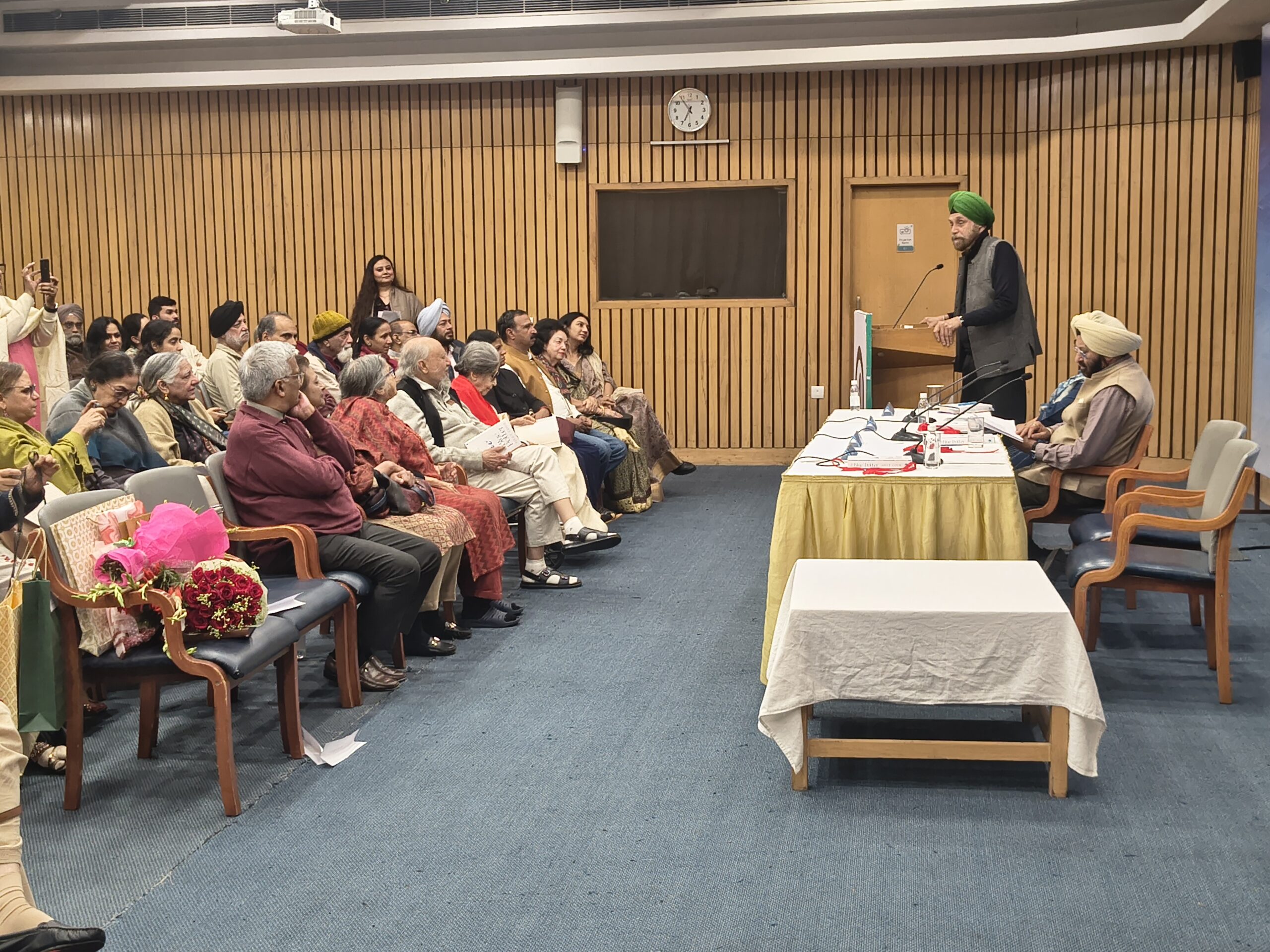 Navtej Sarna speaking