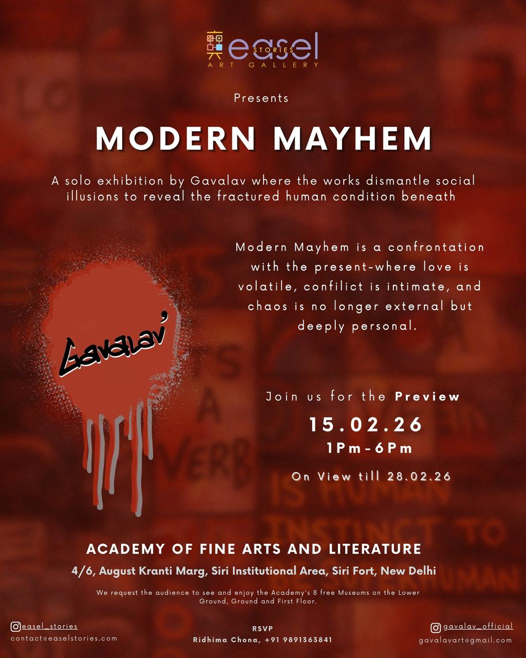 Modern Mayhem Invite