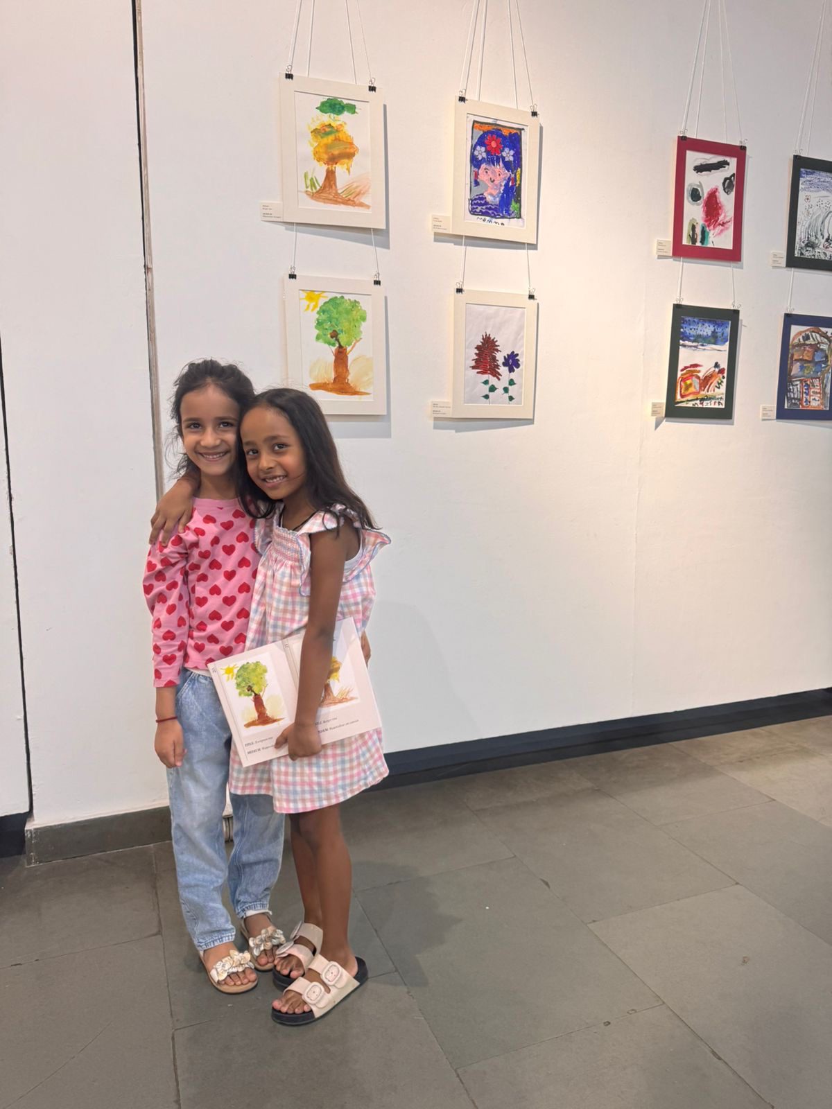 Myra with her friend
